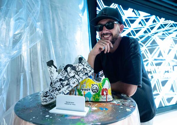 Al Cupra Garage le migliori sneaker collezionate da Jacopo De Carli e il laboratorio creativo di Tvboy