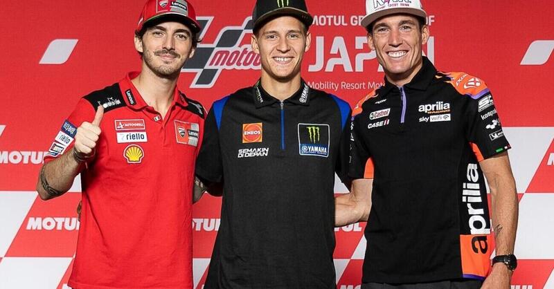 MotoGP 2022. GP del Giappone a Motegi. Prove libere: Pecco Bagnaia, Fabio Quartararo, Aleix Espargaro in 40 millesimi!