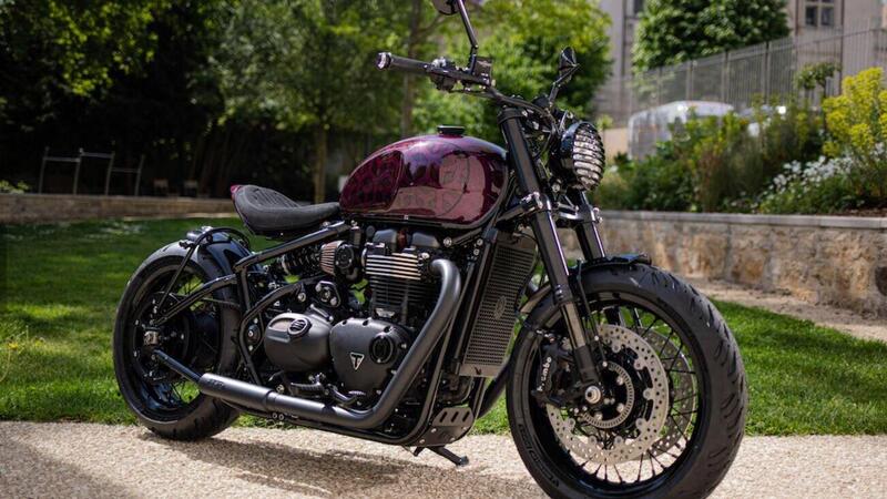 La Triumph Graphic Bobber, interpretata da FCR Original, diventa sportiva