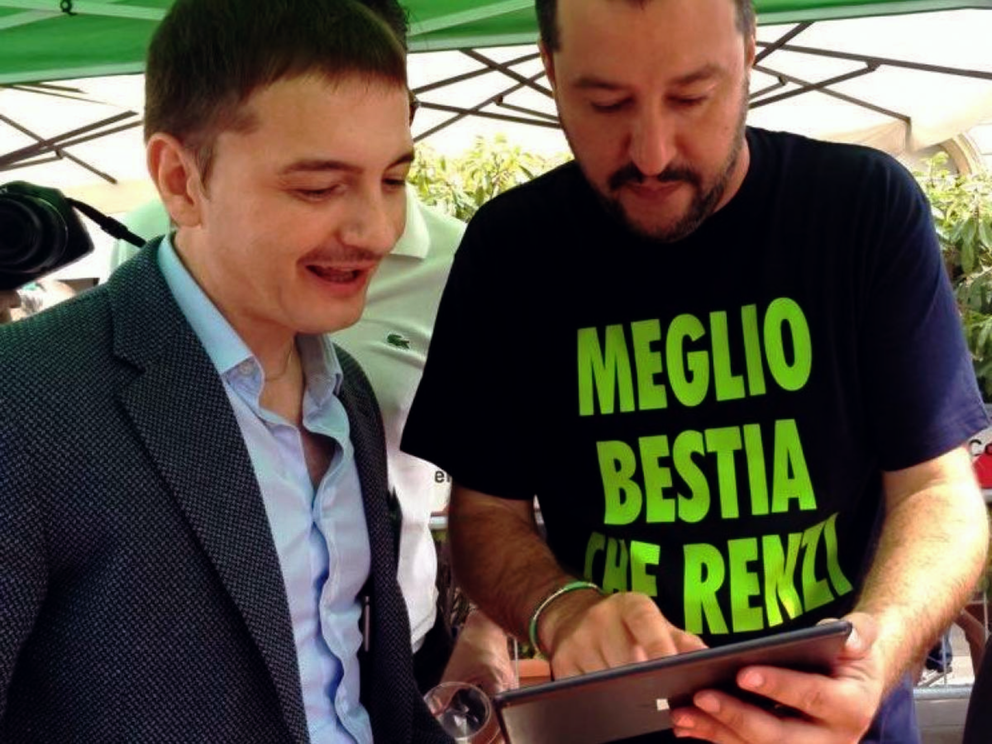 Luca Morisi e Matteo Salvini