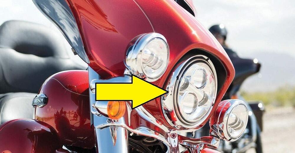 Ghiera per faro da 7'' cromata per FLHT ELECTRA GL 