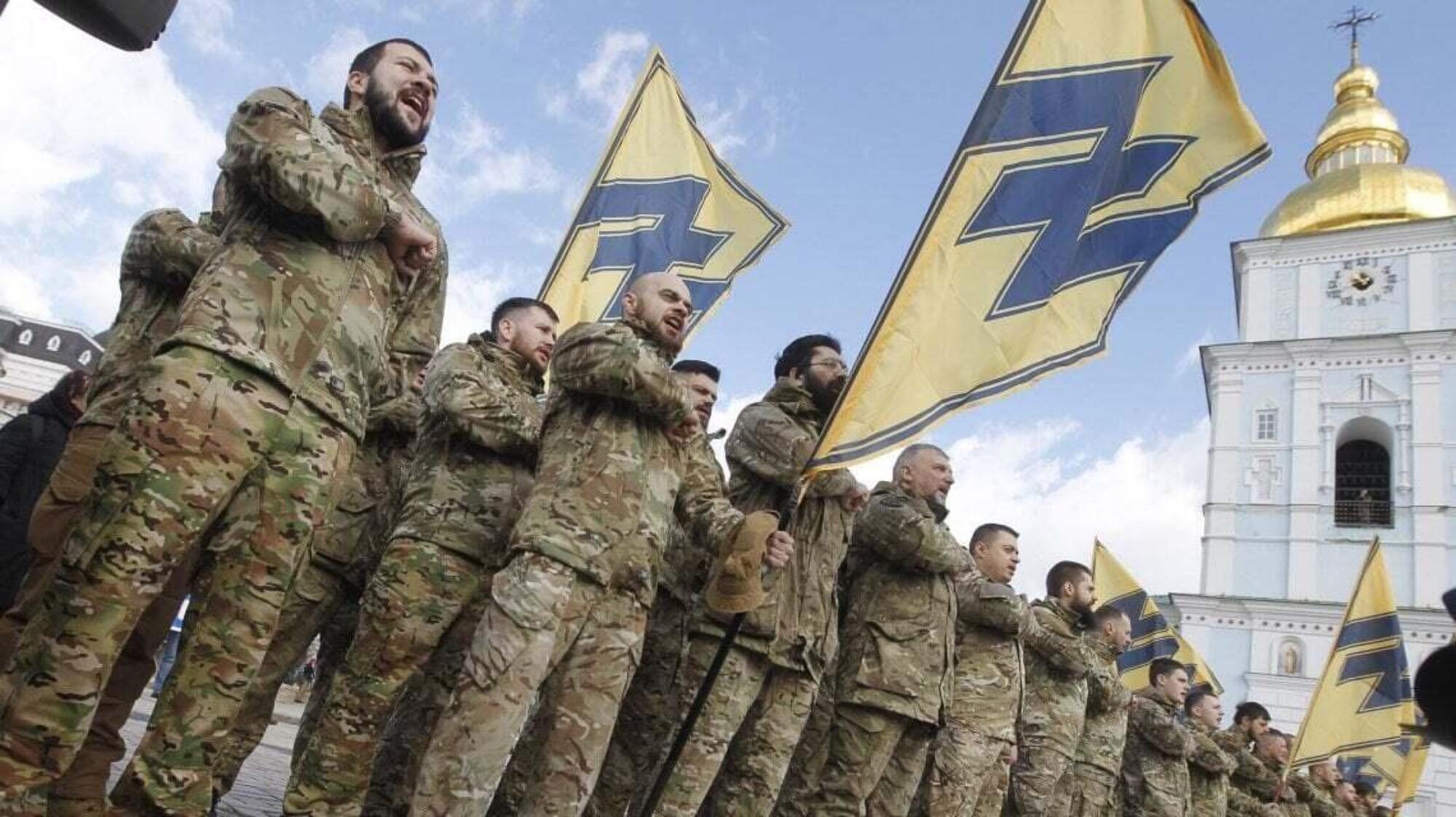 Membri del Battaglione Azov (accusato di &quot;simpatie&quot; naziste)