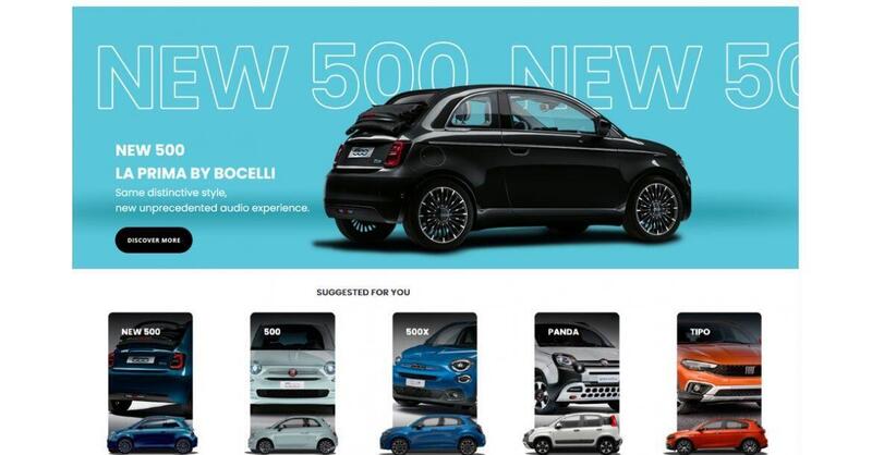 Fiat: per tutti i modelli un nuovo configuratore per semplificare la scelta