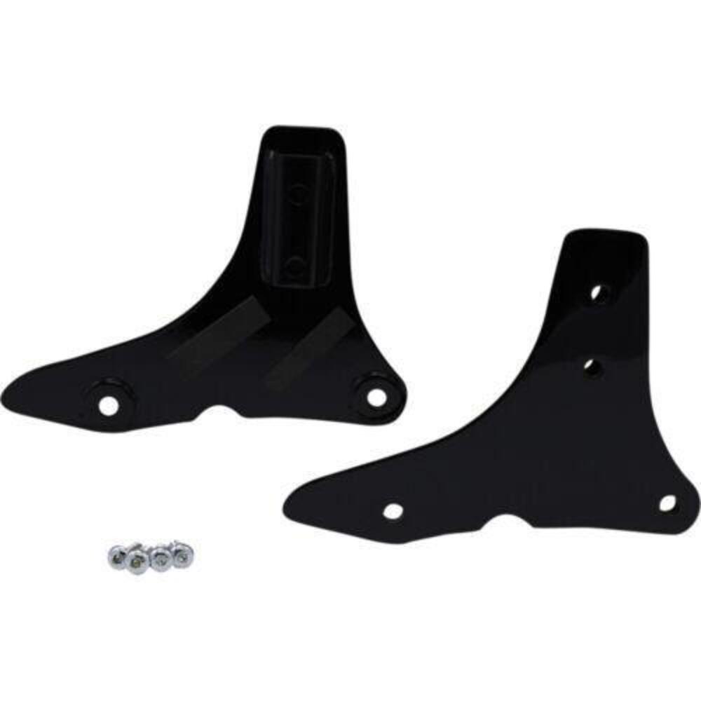 Piastre nere per schienalino Sissy Bar fisso per T Drag Specialties