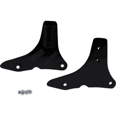 Piastre nere per schienalino Sissy Bar fisso per T Drag Specialties