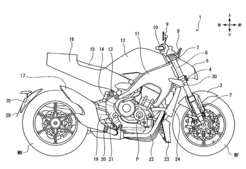 Honda al lavoro su una CB1000R (forse Hornet 1000) completamente nuova?