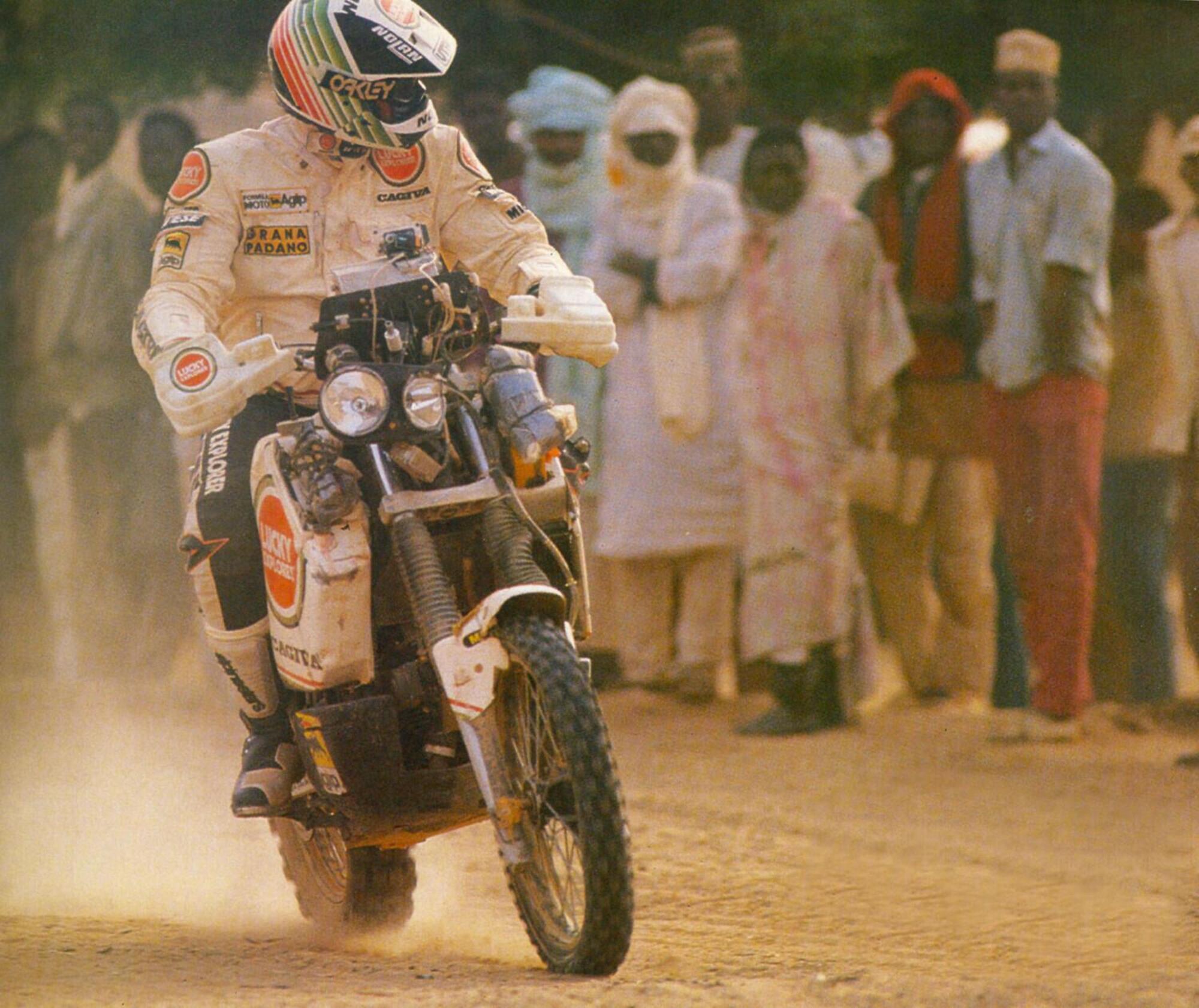 Claudio Terruzzi durante la Parigi-Dakar