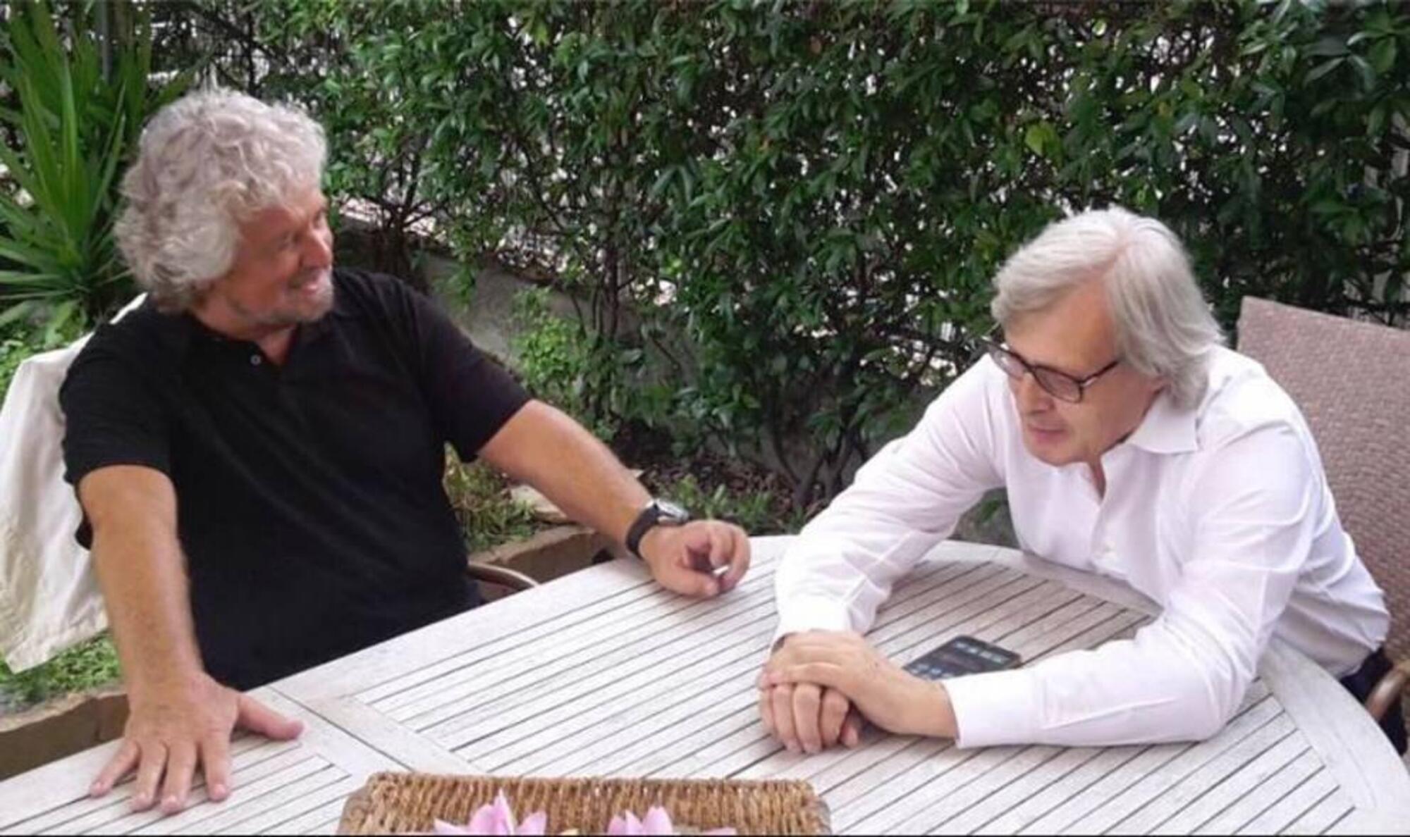 Beppe Grillo e Vittorio Sgarbi