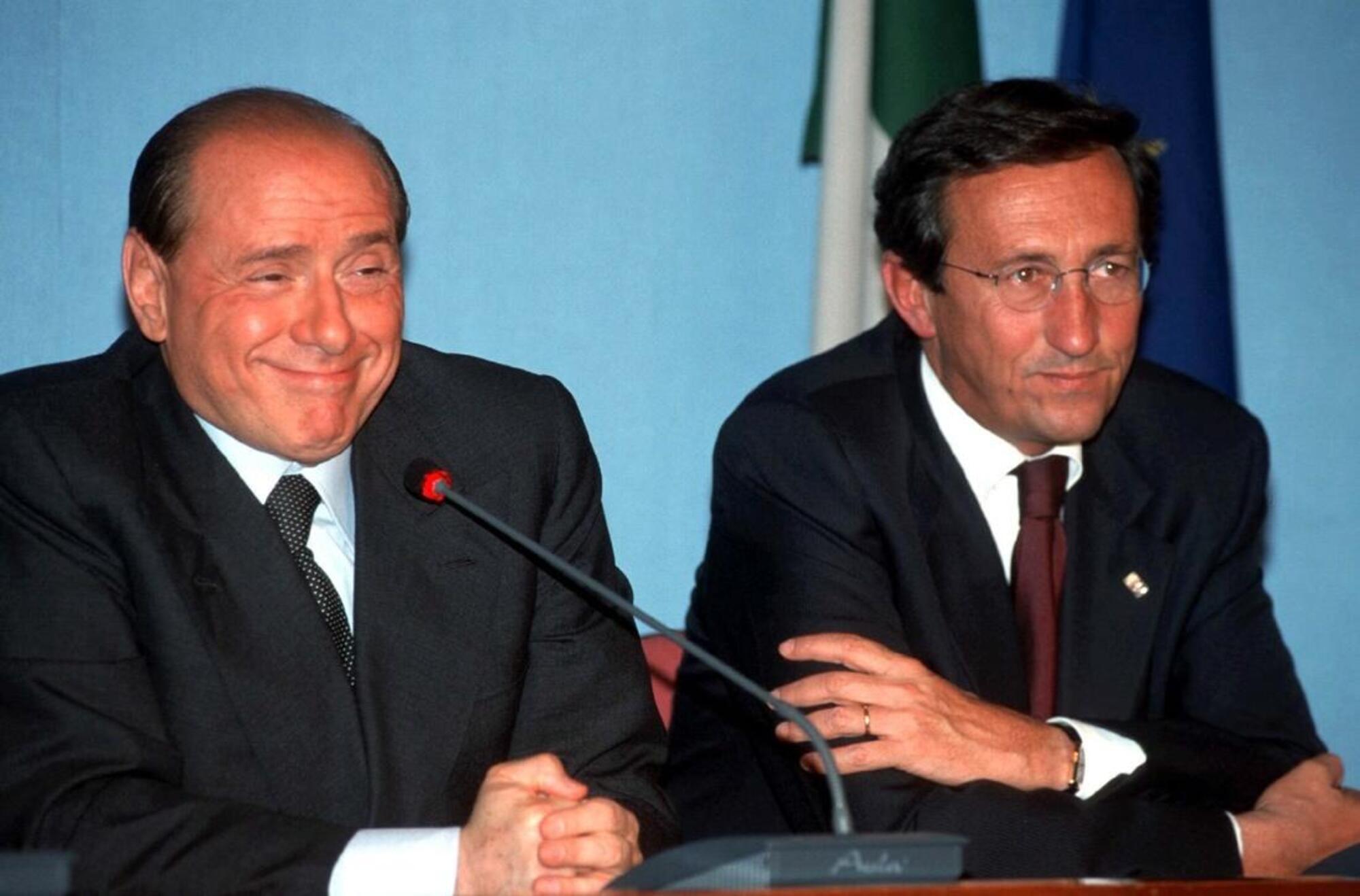 Silvio Berlusconi e Gianfranco Fini negli anni dell&#039;idillio