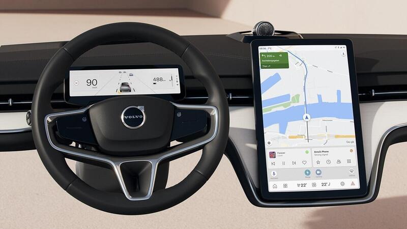 Volvo EX90, i dettagli dell&#039;infotainment