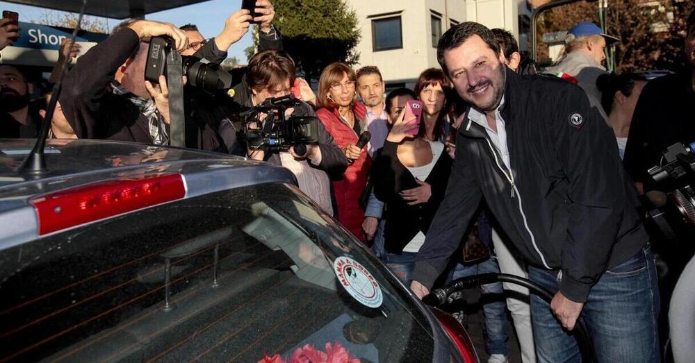 &quot;Stop a benzina, diesel e metano nel 2035 &egrave; una follia&quot;. Il ministro Salvini contro la decisione Ue