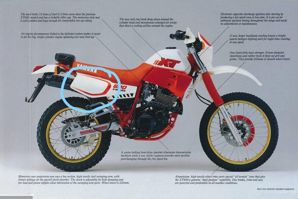 Adesivi XT600 Yamaha (2)