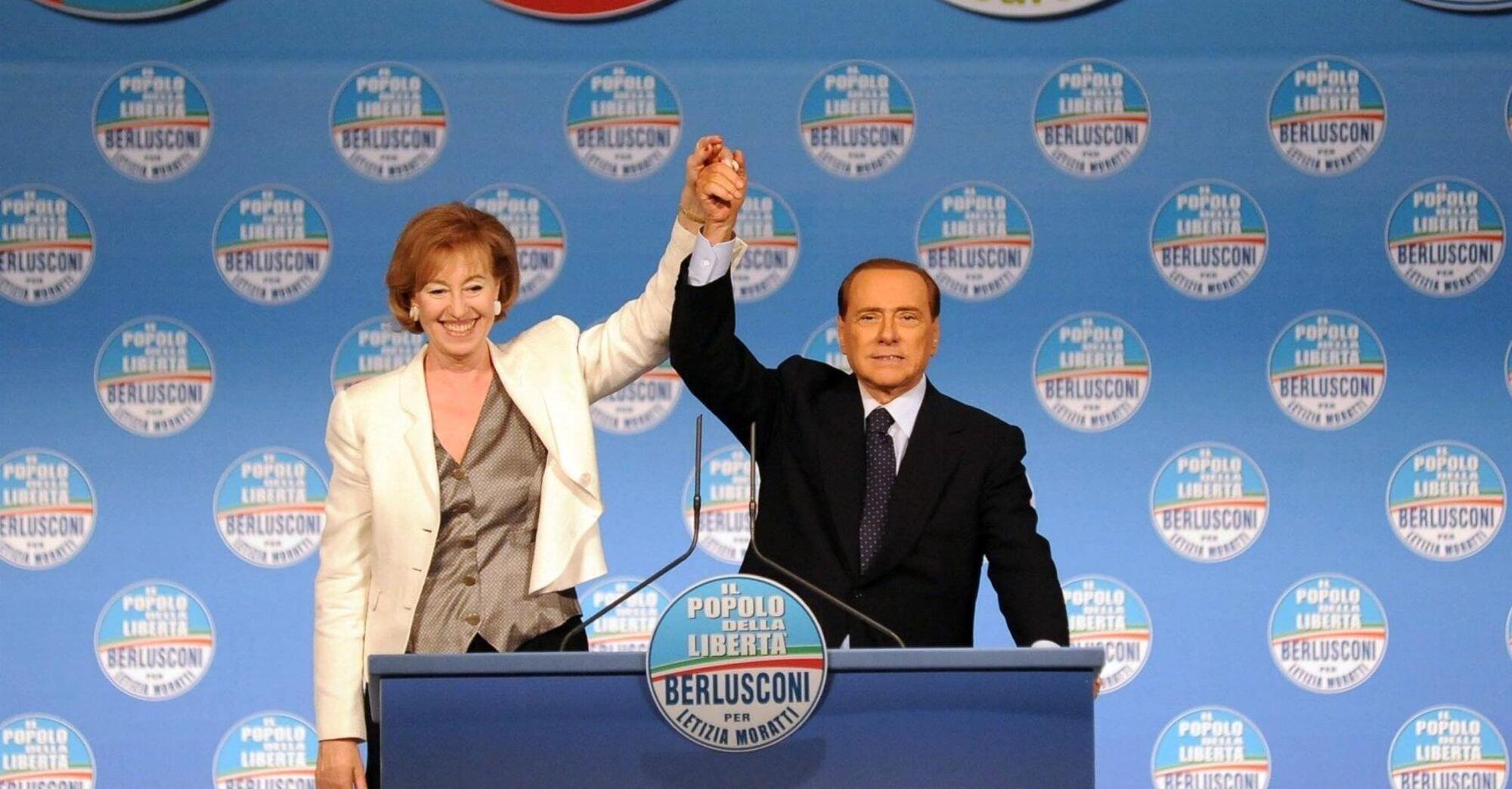 Letizia Moratti e Silvio Berlusconi