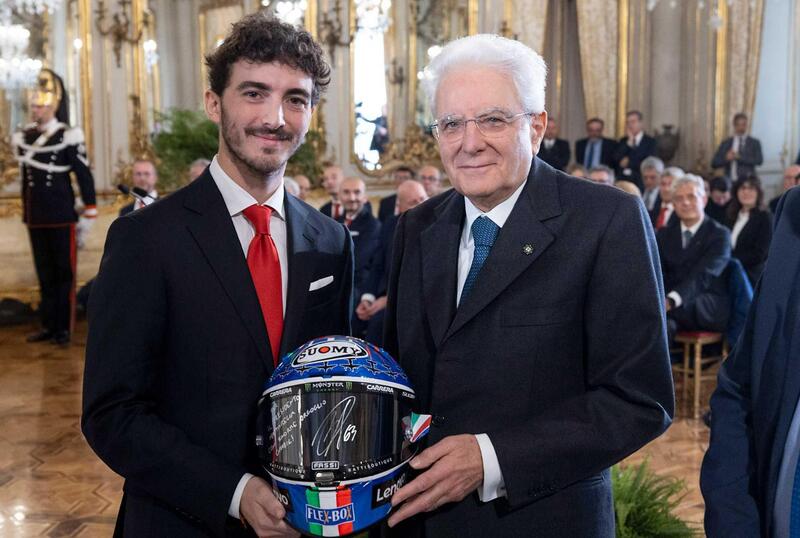 Francesco Bagnaia ricevuto al Quirinale dal Presidente della Repubblica