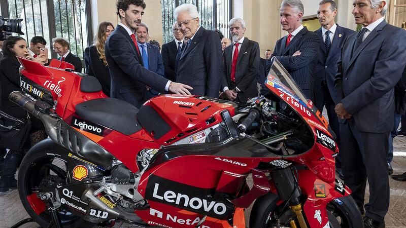 Francesco Bagnaia ricevuto al Quirinale dal Presidente della Repubblica