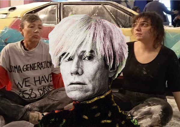 Dopo i blocchi del traffico, gli ambientalisti se la prendono con l'auto di Warhol. Il curatore Bonito Oliva: &ldquo;Manomissione&rdquo;