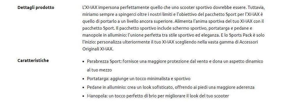 KIT SPORT per YAMAHA XMAX 300/125 IN SCONTO!! (8)