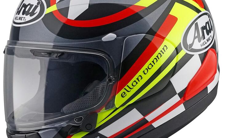 RX-7V EVO, il top di gamma ARAI adesso &egrave; in grafica dedicata al Tourist Trophy 2023