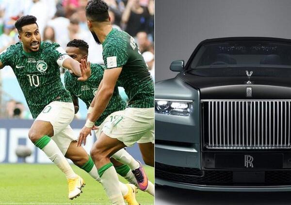 L&rsquo;Arabia Saudita vince con l&rsquo;Argentina e il principe regala ai giocatori 26 Rolls-Royce: ecco quanto ha speso