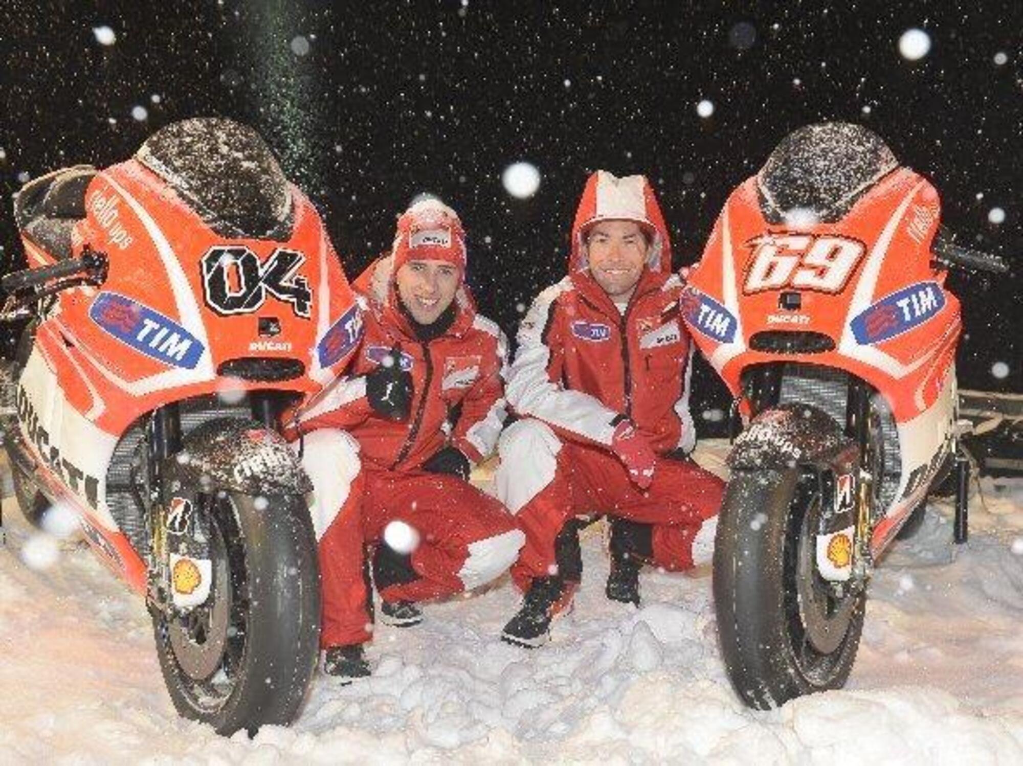 Andrea Dovizioso e Nicky Hayden, Ducati WROOM Madonna di Campiglio 2013