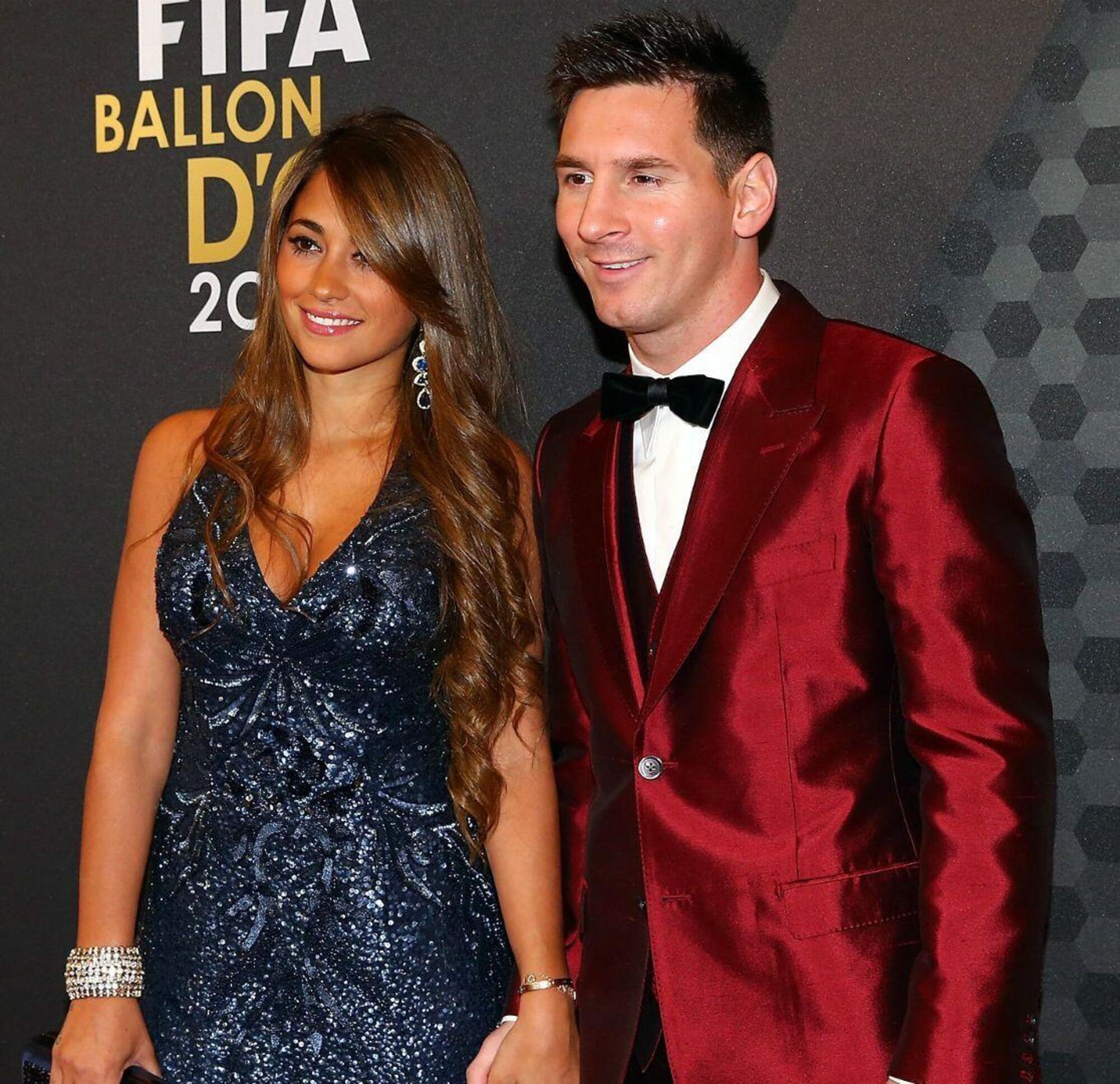 Lionel Messi e sua moglie Antonella Roccuzzo