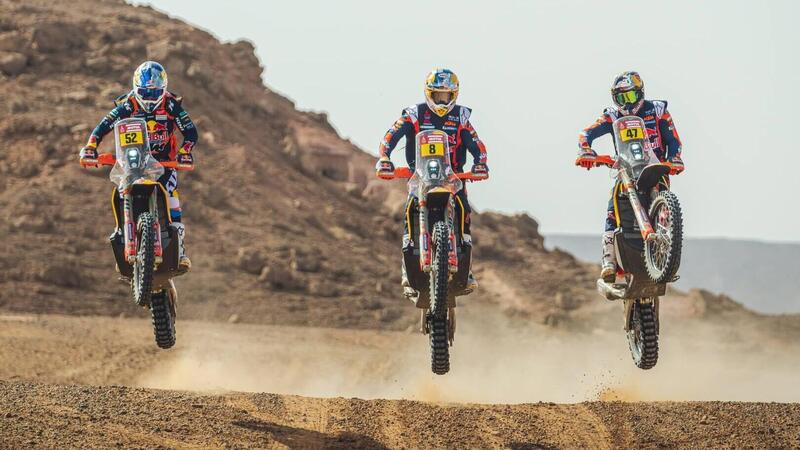 Dakar 2023. KTM, GasGas, Husqvarna: Fronte di fuoco impressionante