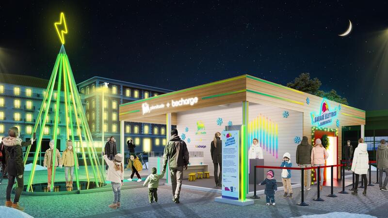 Be Charge presenta a Milano il Garage Elettrico di Babbo Natale