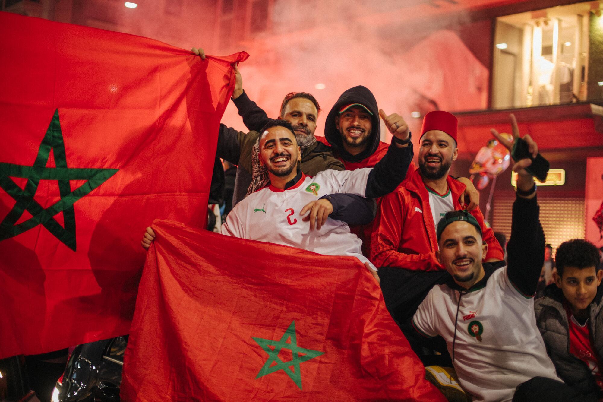 Marocchini in tripudio nel capoluogo lombardo