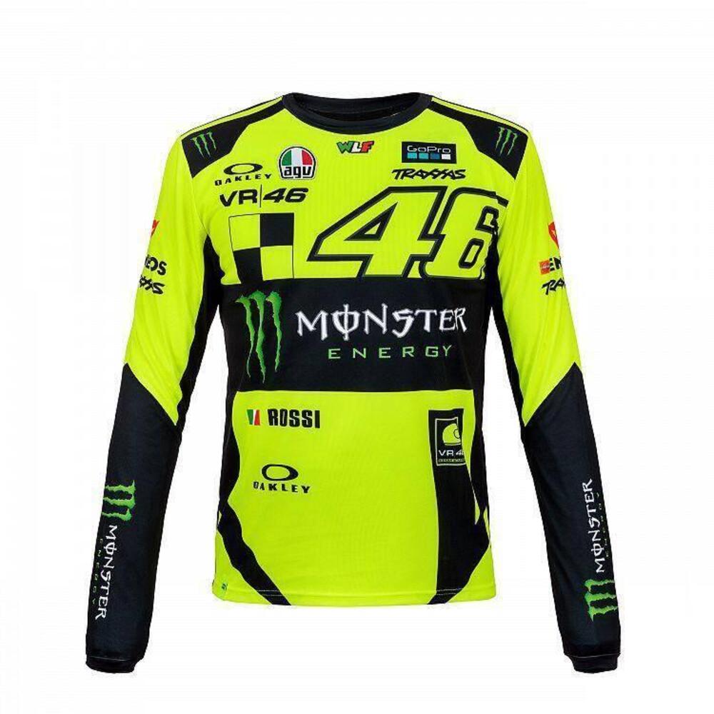 T-SHIRT LONG SLEEVE UOMO REPLICA MONSTER VR 46 VR4 Athena