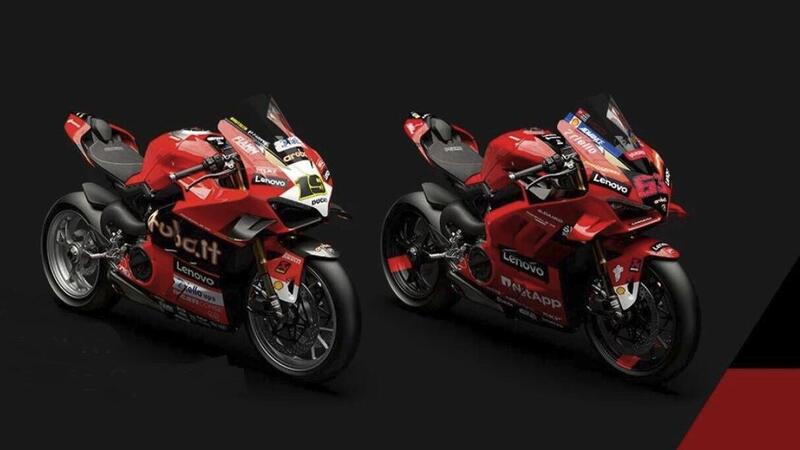 Ecco le speciali Ducati Panigale V4 per i mondiali di Bagnaia e Bautista