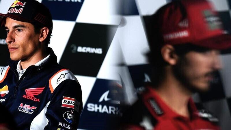 MotoGP 2022. Pecco Bagnaia risponde a Marc Marquez: &quot;Ha iniziato a fare i suoi giochetti psicologici&quot;