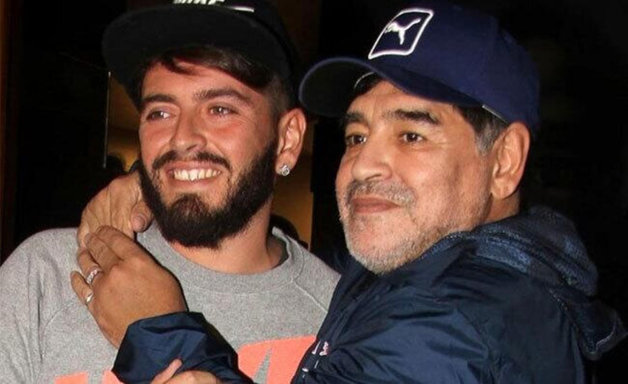 Maradona e figlio 
