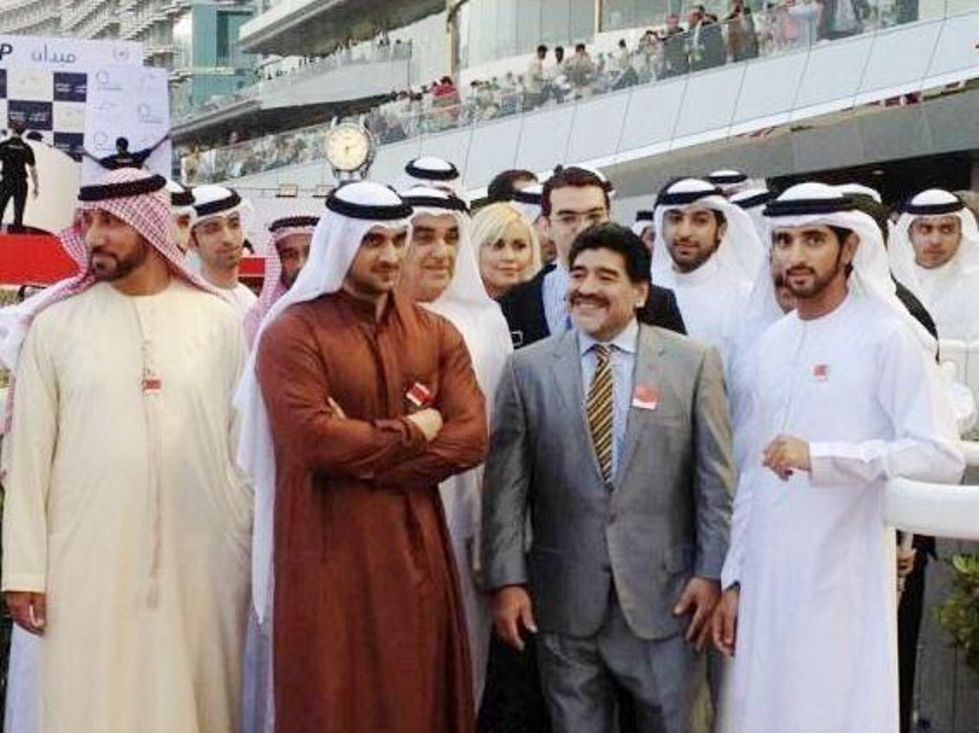Diego Armando Maradona negli Emirati