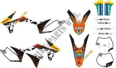 Kit grafiche KTM Factory Enduro 2012 77508190400