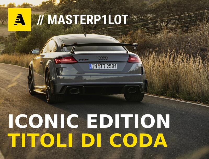 Audi TTRS Iconic Edition: 100 esemplari, il canto del cigno