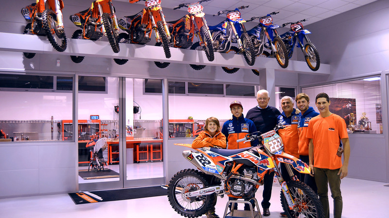 Junior Team KTM, Paolo Sesti incontra De Carli e Cairoli