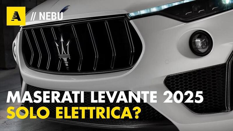 Maserati Levante 2025: sar&agrave; solo elettrica Folgore.. Fine del V8? [Video]