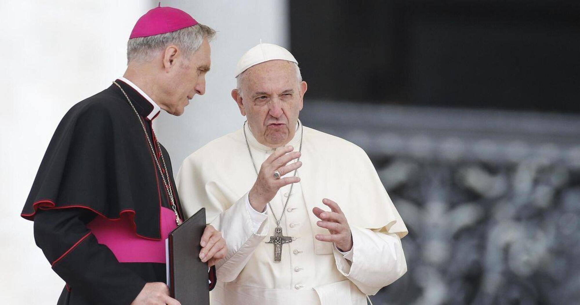 Papa Francesco e padre Georg G&auml;nswein
