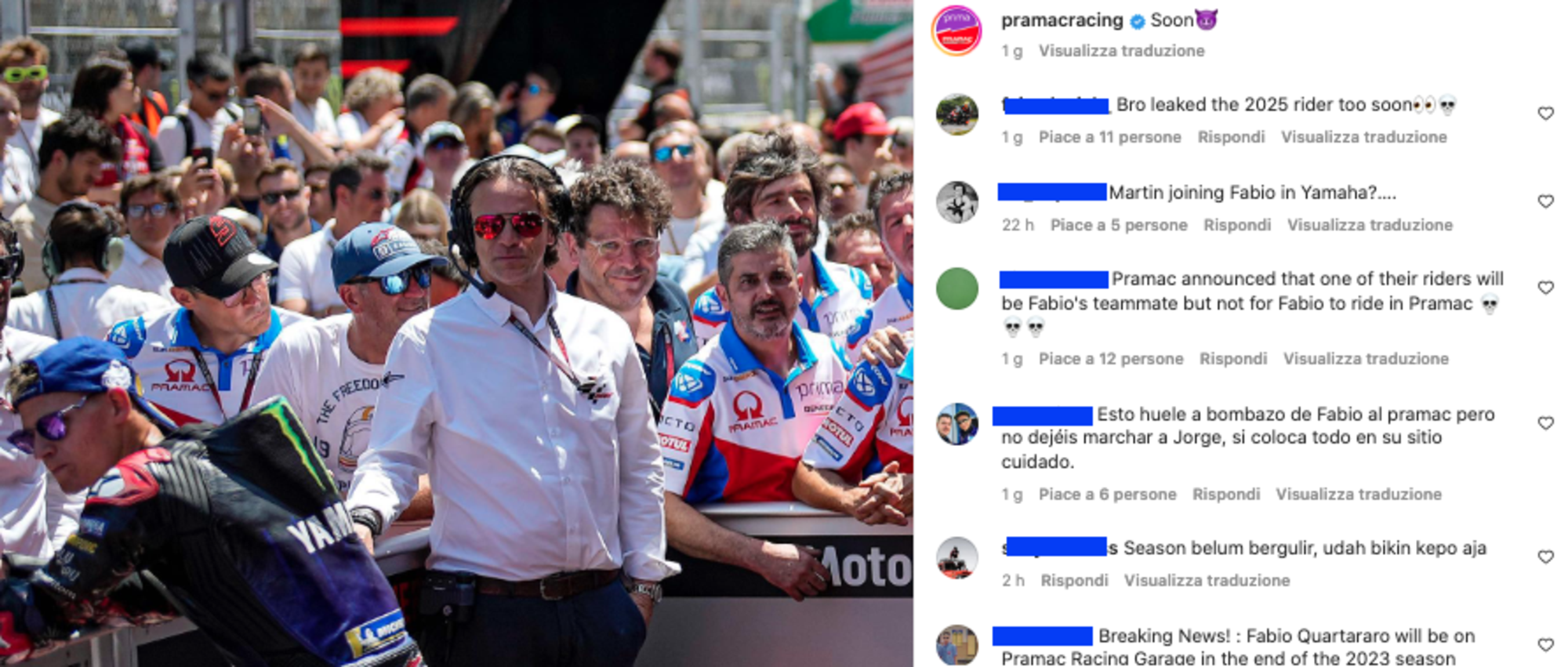 Fabio Quartararo in Ducati Pramac? Il contrario!