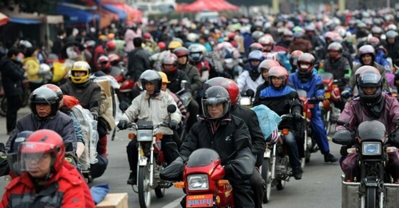 In Cina si vendono meno moto: 2022 l&#039;anno peggiore degli ultimi venti