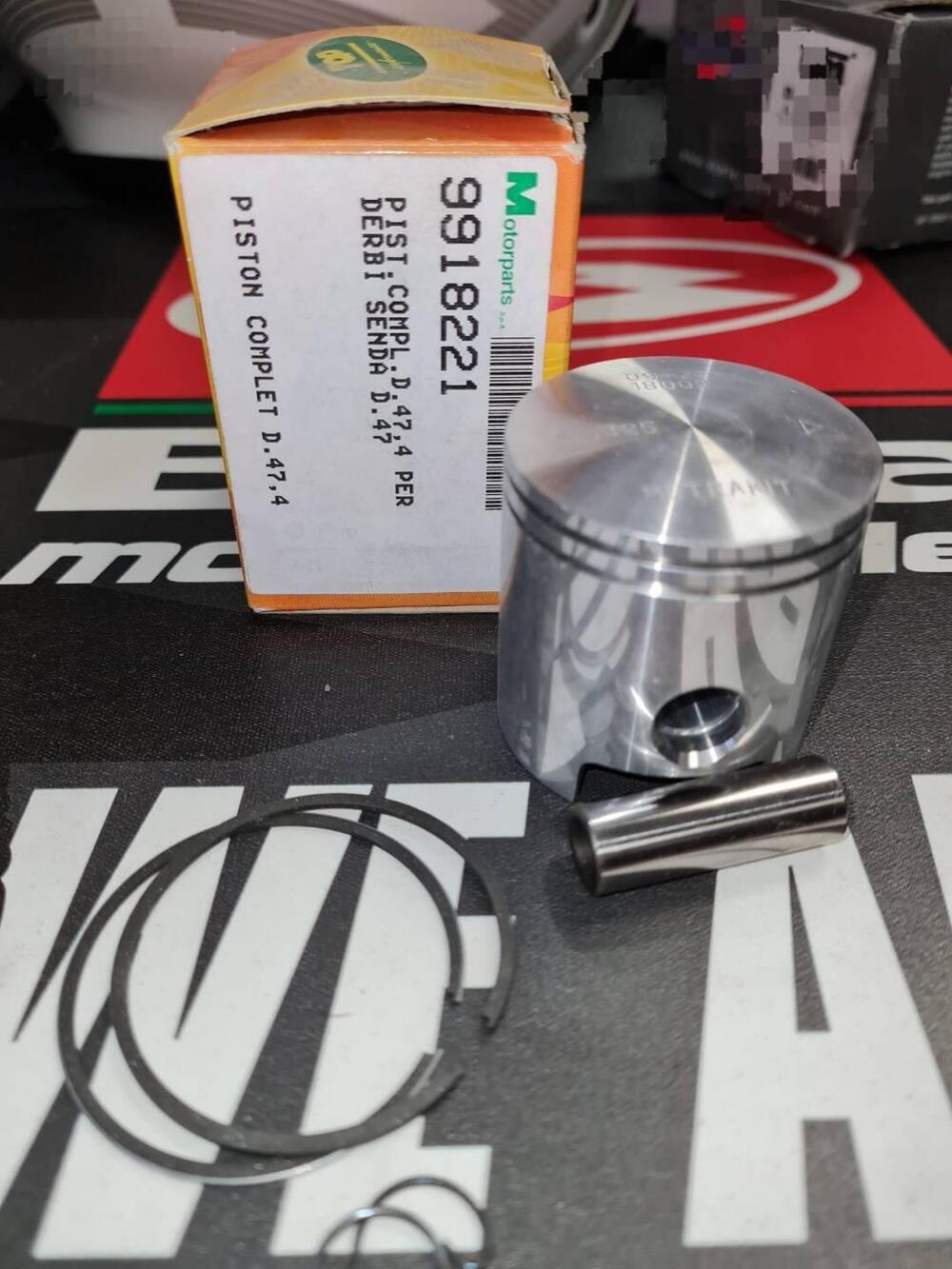 Pistone completo Motorparts ø 47,4 per Derbi