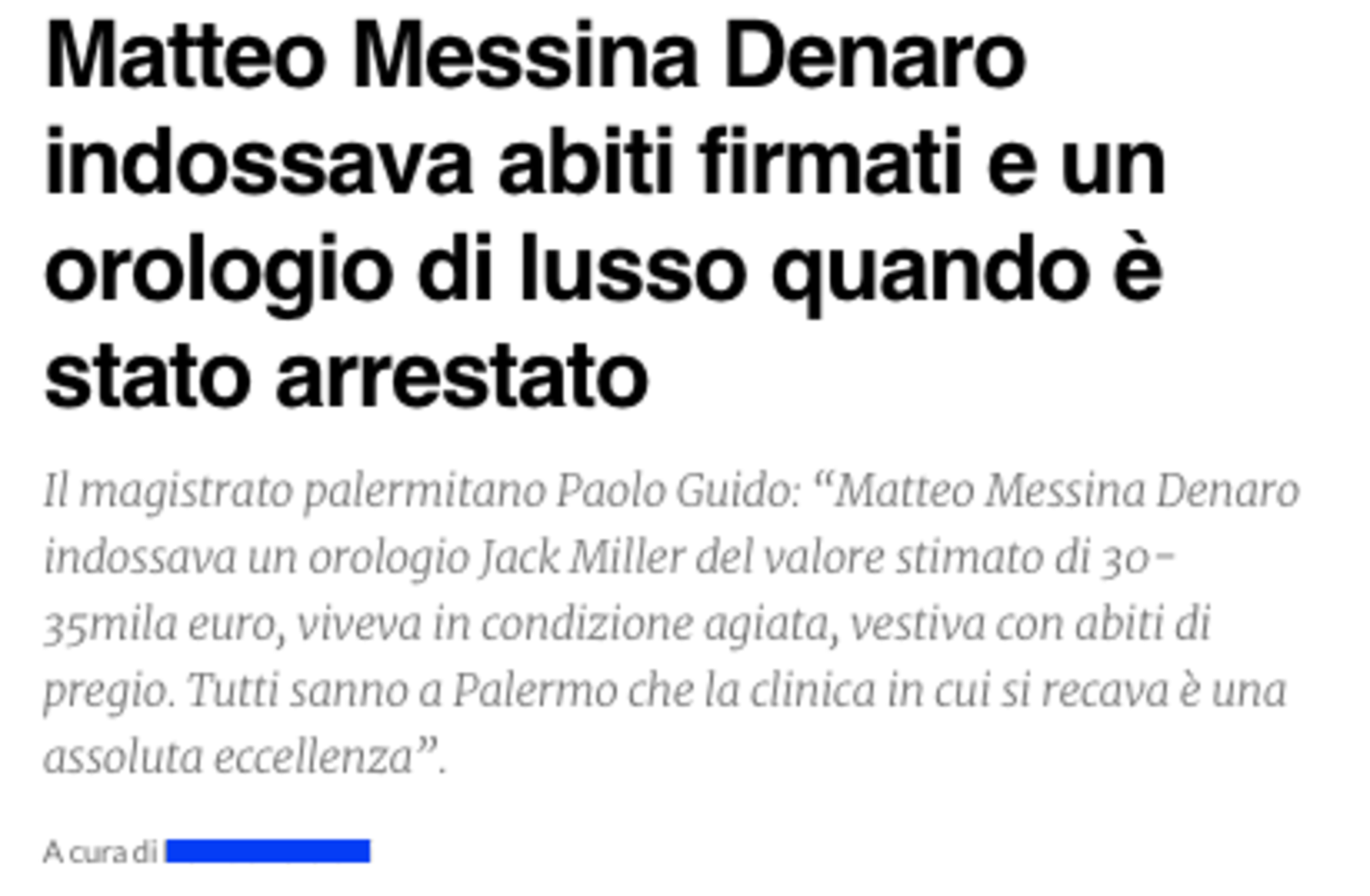 Matteo Messina Denaro e Jack Miller