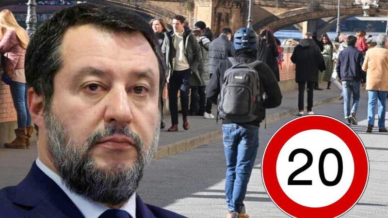 Il ministro Salvini: &ldquo;Stop ai monopattini troppo veloci. Metteremo il limite di 20 km orari&rdquo;