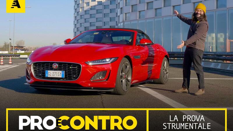 Jaguar F-Type, PRO e CONTRO | La pagella e i numeri della prova strumentale [Video]