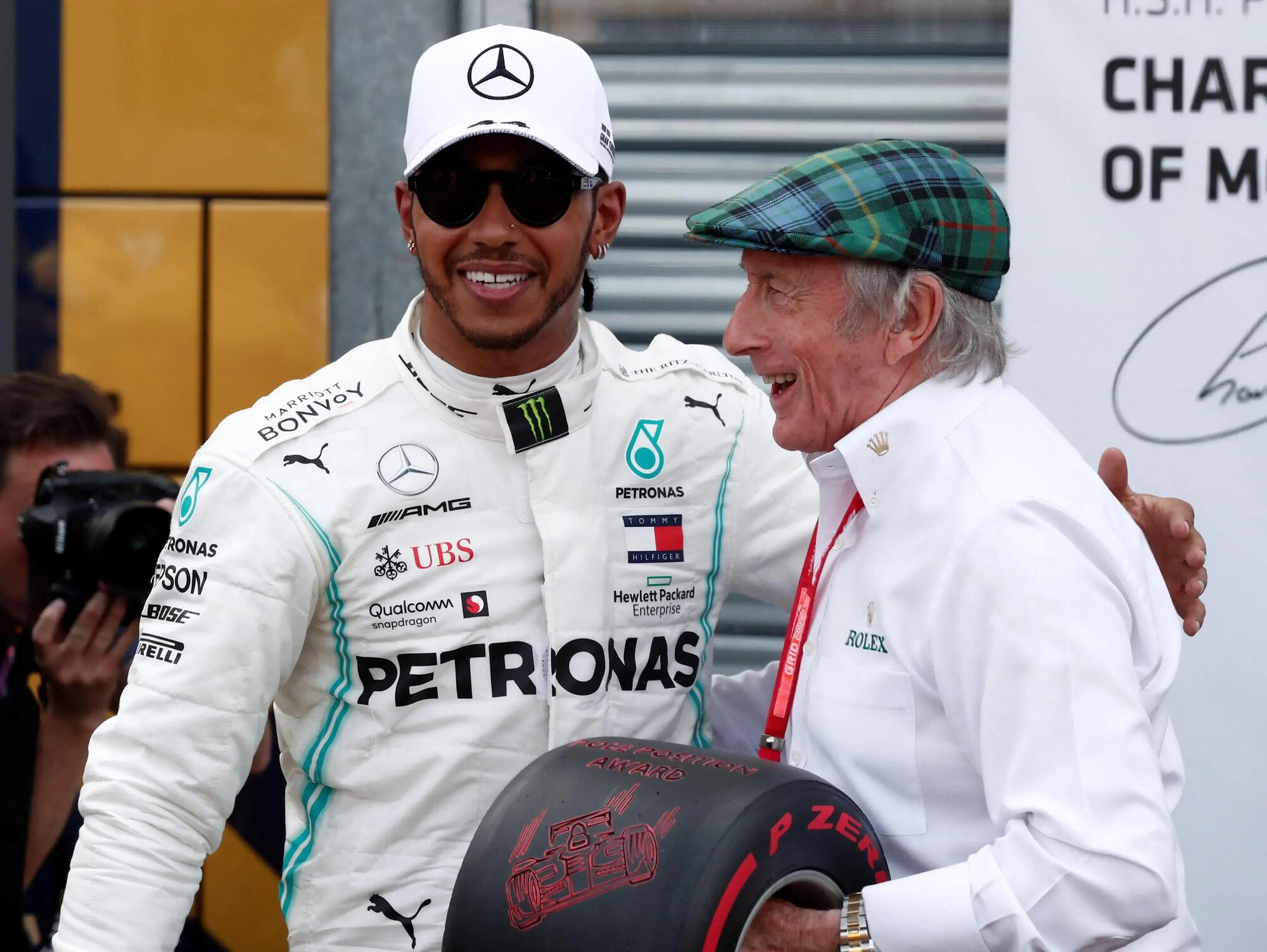 Lewis Hamilton e Jackie Stewart