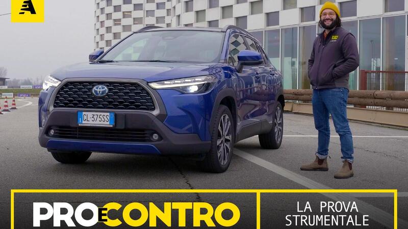 Toyota Corolla Cross, PRO e CONTRO | La pagella e i numeri della prova strumentale [Video]