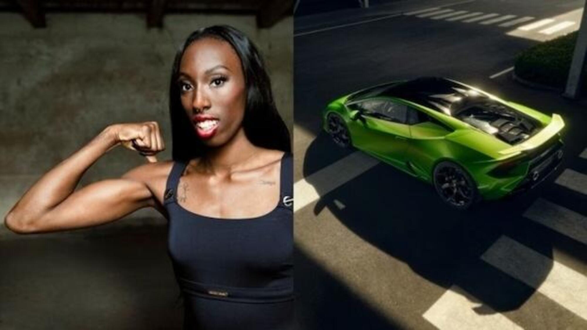 Paola Egonu testimonial della Lamborghini Huracan
