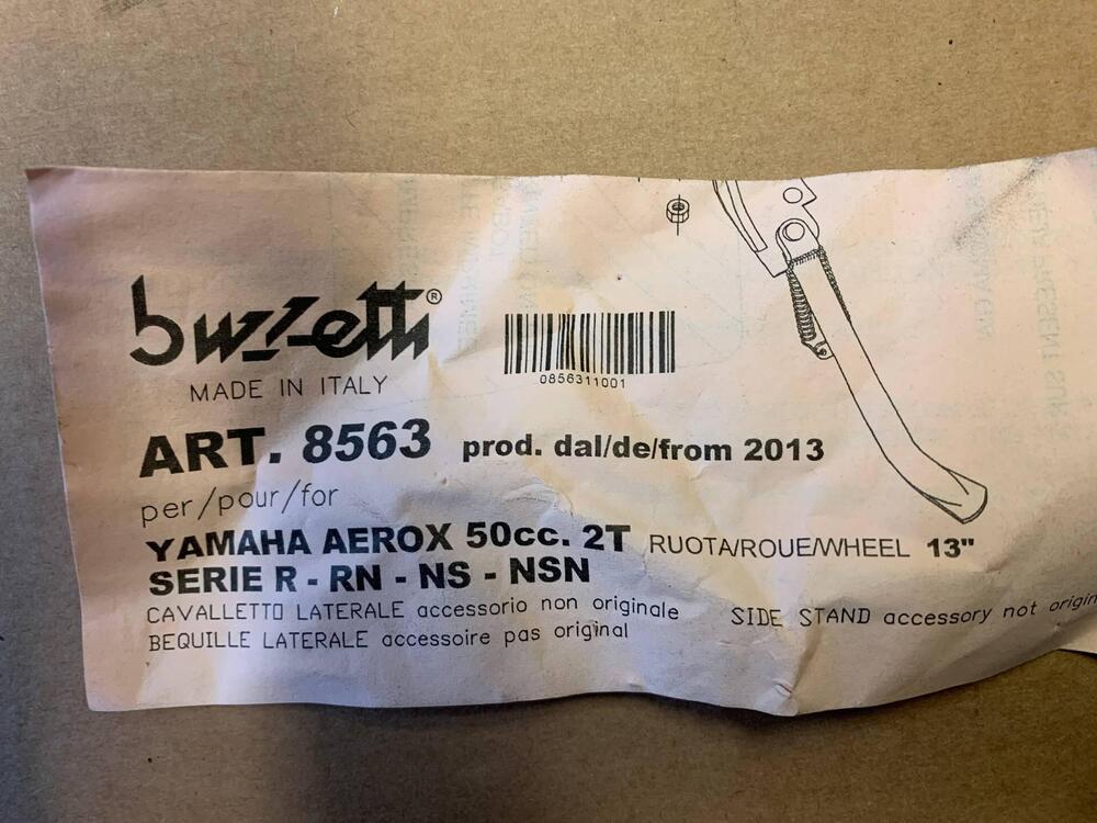 CAVALLETTO LATERALE YAMAHA AEROX Buzzetti (2)