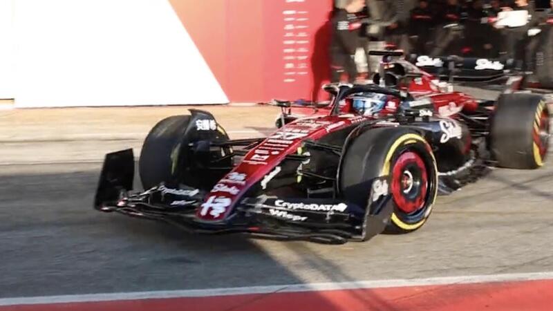 Formula 1: Alfa Romeo, shakedown a Barcellona per la C43 [Video]