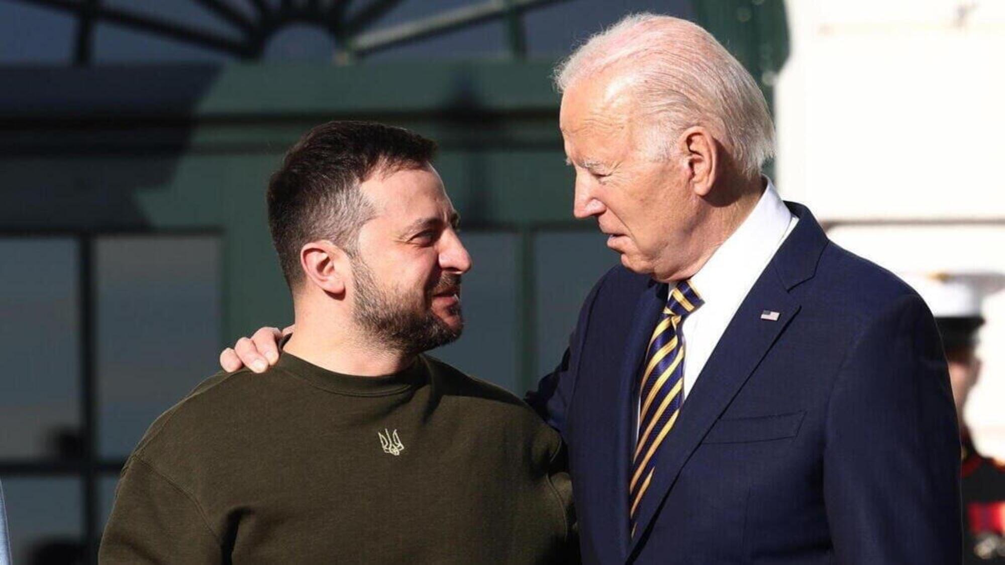 Zelensky con il presidente Usa Biden